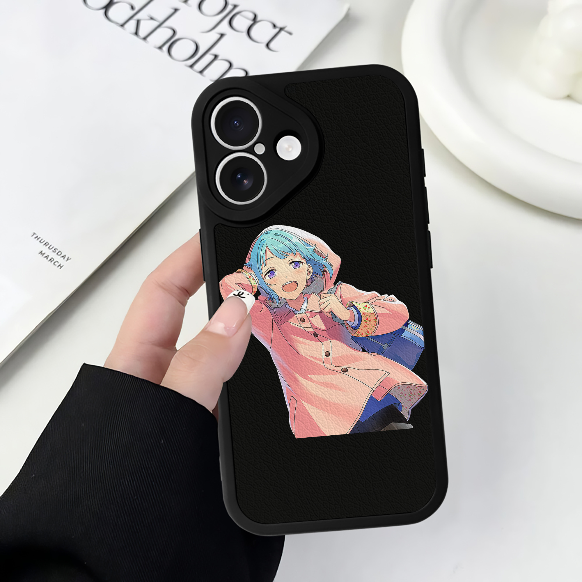 （画像用） あんさんぶるスターズ! Ensemble Stars 【iPhone 16シリーズ対応】シリコンスマホケース（レザー調） 材質：シリコン